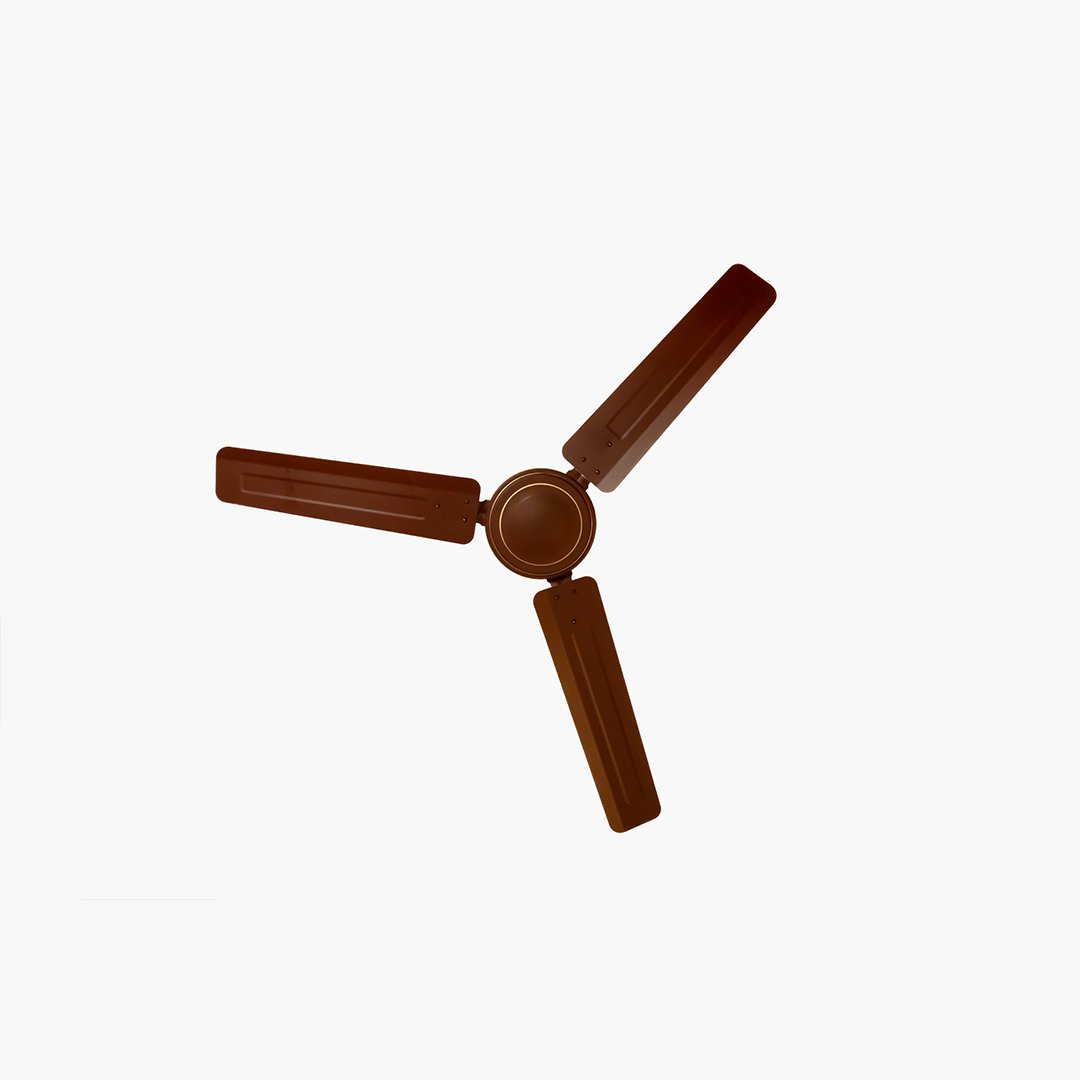 Sleek and silent ceiling fan with high-speed motor