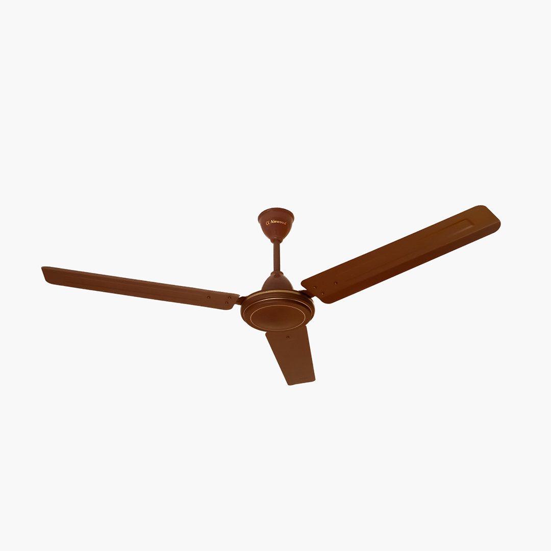 Sleek and silent ceiling fan with high-speed motor