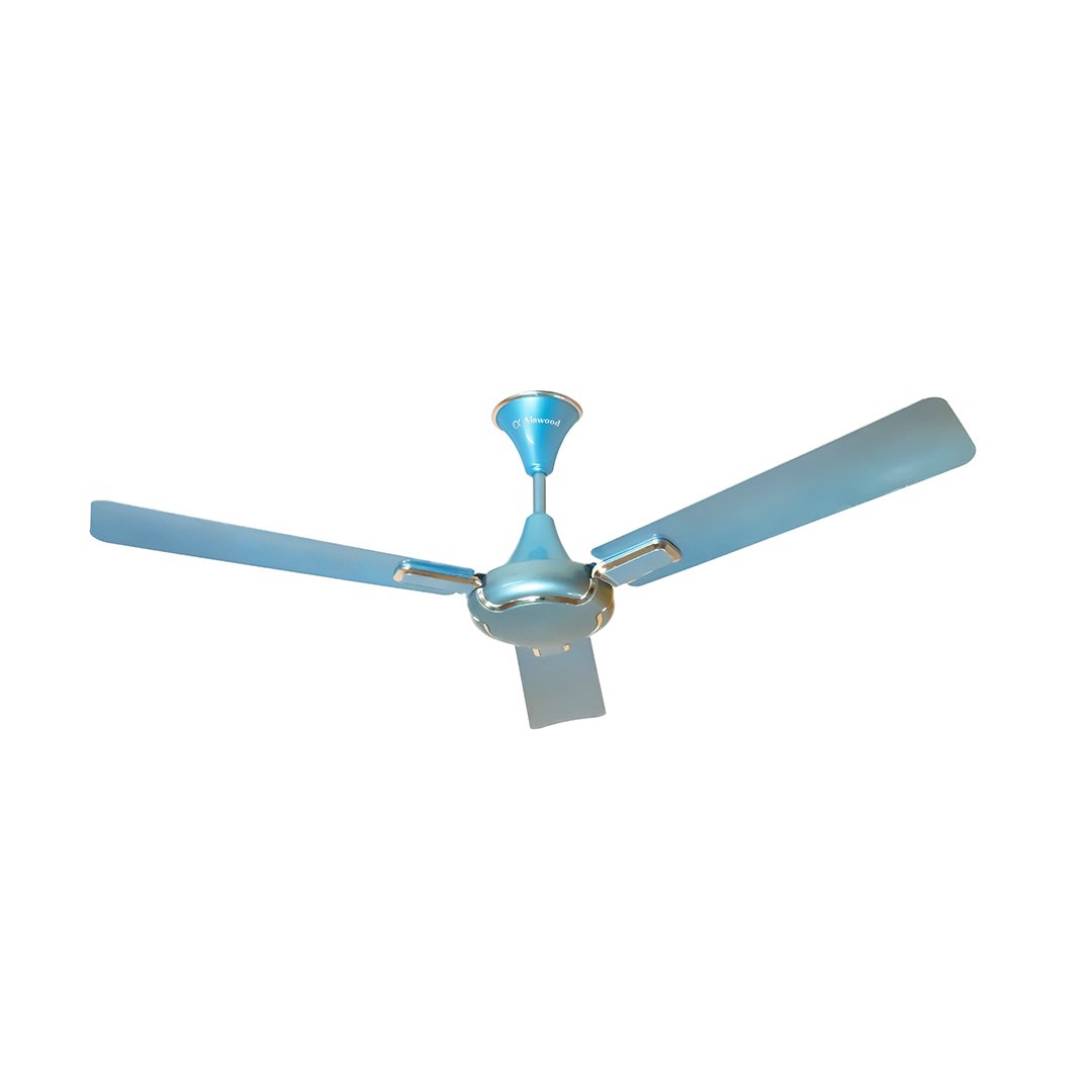 Sleek and silent ceiling fan with high-speed motor
