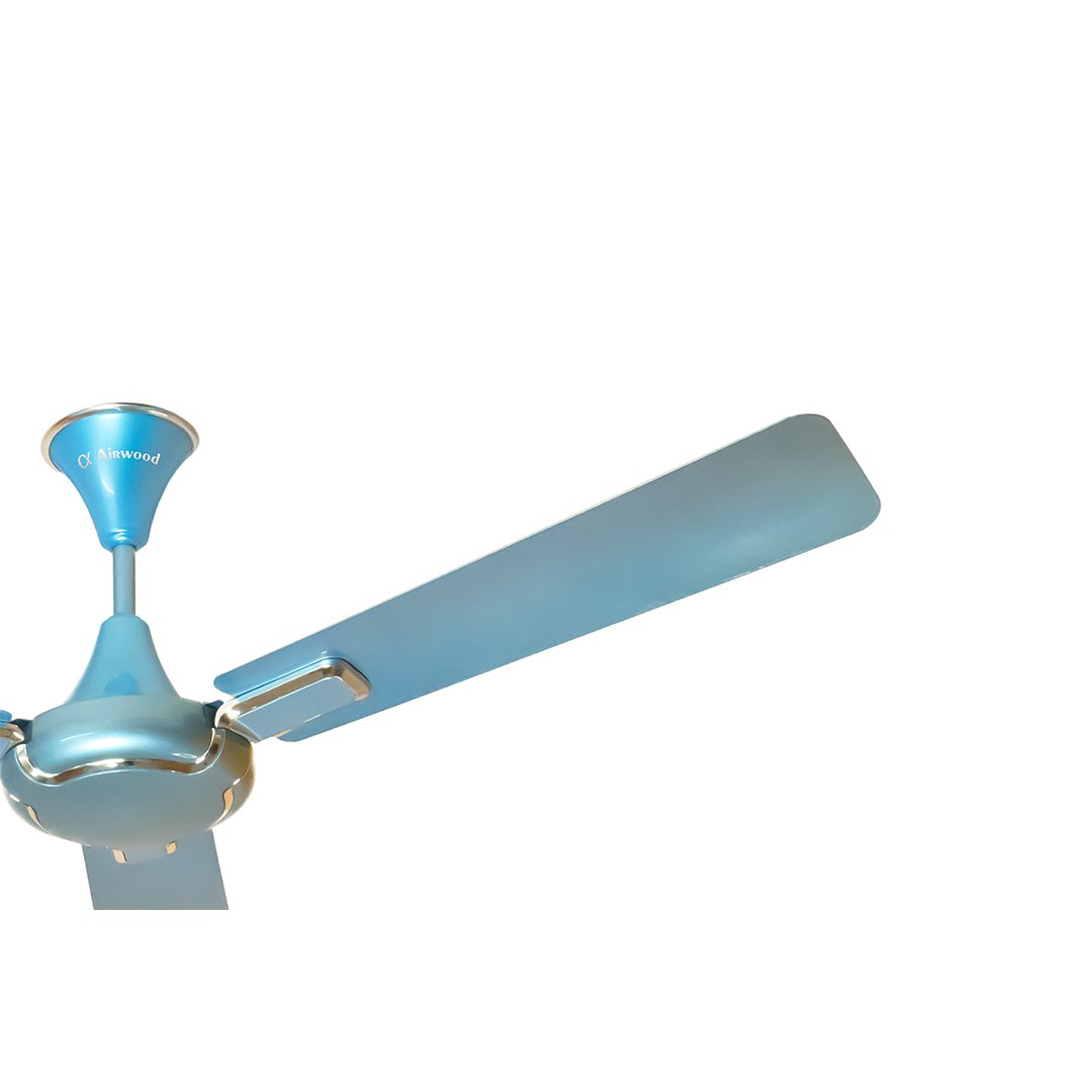 Sleek and silent ceiling fan with high-speed motor