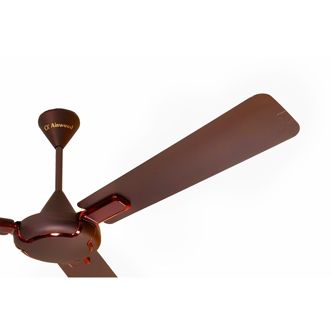 Sleek and silent ceiling fan with high-speed motor