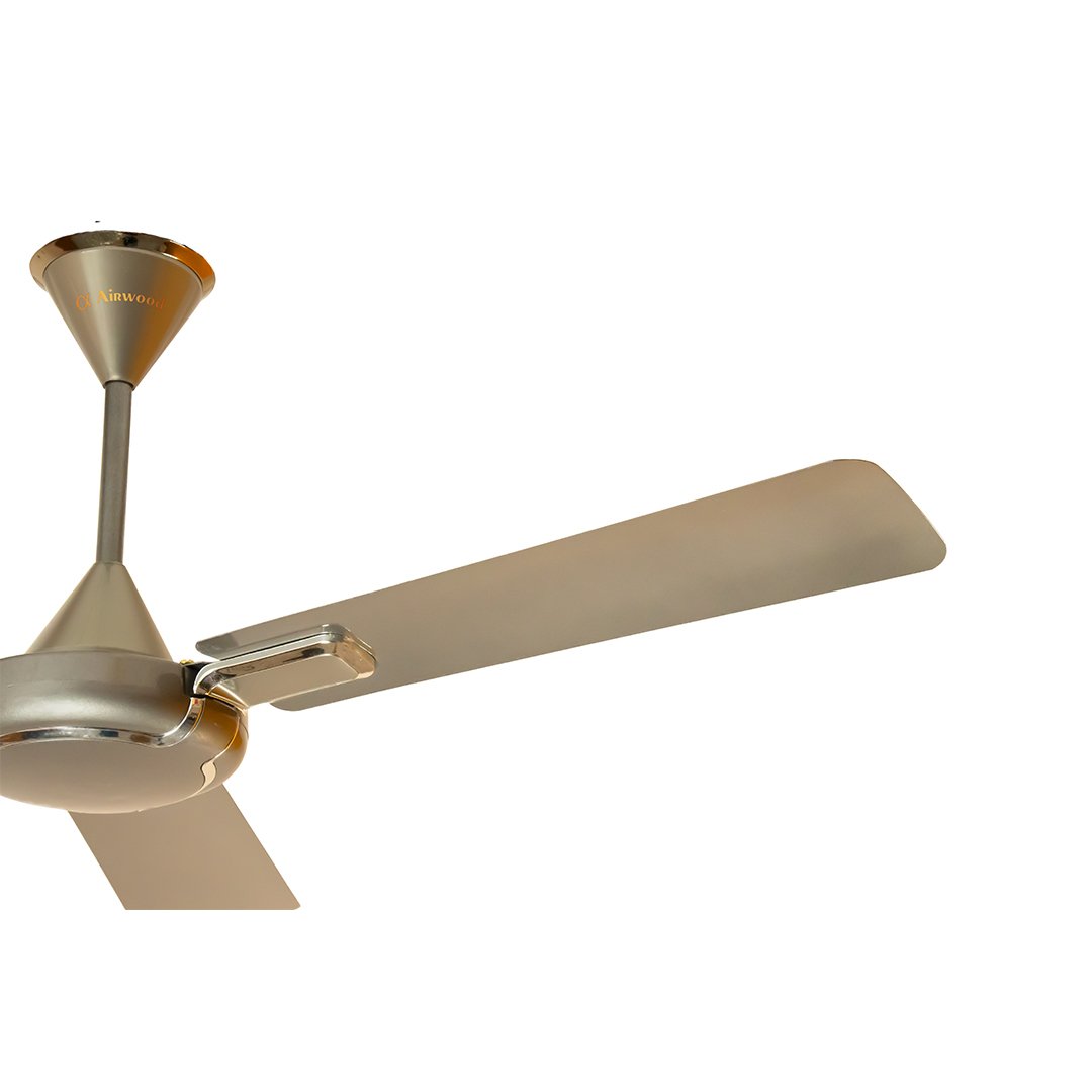 Sleek and silent ceiling fan with high-speed motor