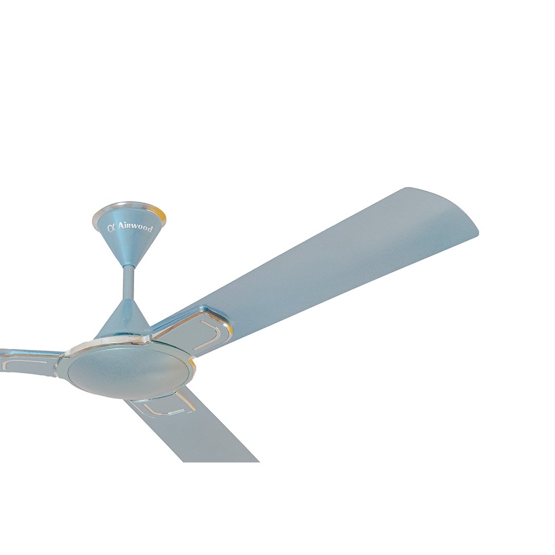 Sleek and silent ceiling fan with high-speed motor
