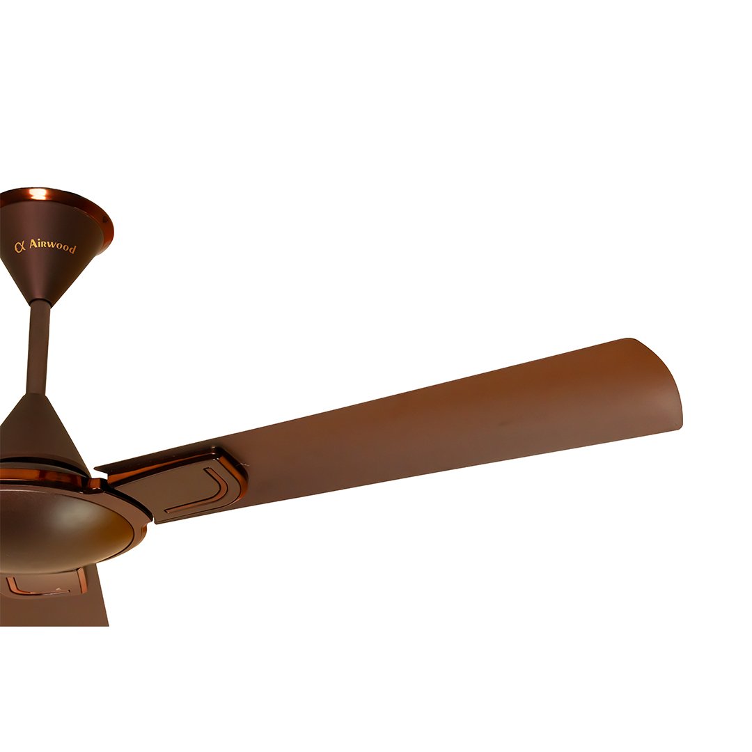 Sleek and silent ceiling fan with high-speed motor